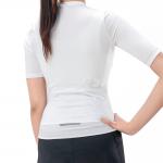 Tricou femei cu maneca scurta pentru ciclism Rockbros TVI, Material Flexibil si Respirabil, Poliester / Elastan, Marime M, Alb 4 - lerato.ro