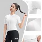 Tricou femei cu maneca scurta pentru ciclism Rockbros TVI, Material Flexibil si Respirabil, Poliester / Elastan, Marime M, Alb 7 - lerato.ro