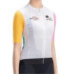 Tricou femei cu maneca scurta pentru ciclism Rockbros 15210005005, Material Flexibil si Respirabil, Poliester / Elastan, Marime L, Alb 5 - lerato.ro