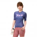 Tricou femei cu maneca scurta pentru ciclism Rockbros YDDX012-1 TVI, Material Flexibil si Respirabil, Poliester / Spandex, Marime M, Mov 3 - lerato.ro