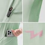 Tricou femei cu maneca scurta pentru ciclism Rockbros YDDX012-1 TVI, Material Flexibil si Respirabil, Poliester / Spandex, Marime S, Verde 5 - lerato.ro