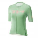 Tricou femei cu maneca scurta pentru ciclism Rockbros YDDX012-1 TVI, Material Flexibil si Respirabil, Poliester / Spandex, Marime L, Verde 2 - lerato.ro