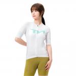 Tricou femei cu maneca scurta pentru ciclism Rockbros YDDX012-1 TVI, Material Flexibil si Respirabil, Poliester / Spandex, Marime S, Alb 3 - lerato.ro