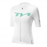 Tricou femei cu maneca scurta pentru ciclism Rockbros YDDX012-1 TVI, Material Flexibil si Respirabil, Poliester / Spandex, Marime M, Alb 2 - lerato.ro