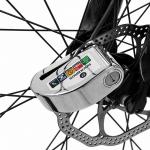 Antifurt bicicleta Rockbros LBAYG8308 pentru blocarea discului de frana, Cu alarma si lacat, Negru 4 - lerato.ro