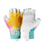 Manusi de ciclism fara degete pentru femei Rockbros S389, Marime L, Multicolor 2 - lerato.ro