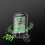 Ciclocomputer Rockbros M1 Pro, Ecran 2.9 inch, GPS, 1200mAh, Autonomie 70h, Bluetooth 5.0, IPX6, USB-C, Negru 4 - lerato.ro