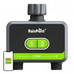 Programator automat pentru irigare Rainpoint, 2 zone, Presiune maxima 8 bar, Duratam maxima udare 12h, Control aplicatie, Bluetooth 5.0, IP54, Gri 3 - lerato.ro