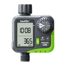 Gradina Smart, Programator pentru irigare Rainpoint ITV117, 1 zona, 2 moduri de functionare, Limitator consum apa, Presiune maxima 8 bar, Duratam maxima udare 4h, IP54, Verde, lerato.ro