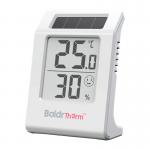 Termohigrometru BALDRTHERM E0587TH, Masurare temperatura / umiditate, LCD, Baterie AAA, Alimentare solara, Alb 2 - lerato.ro