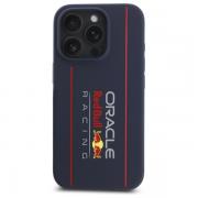 Carcasa Red Bull Silicone Vertical Logo cu MagSafe compatibila cu iPhone 15 Pro Max, Navy Blue