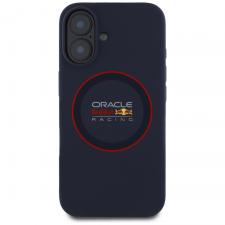 Carcasa Red Bull Silicone Red Ring cu MagSafe compatibila cu iPhone 16, Navy Blue