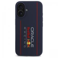 Carcasa Red Bull Silicone Vertical Logo cu MagSafe compatibila cu iPhone 16, Navy Blue