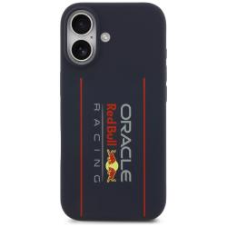 Carcasa Red Bull Silicone Oversize Vertical Logo cu MagSafe compatibila cu iPhone 17, Navy Blue