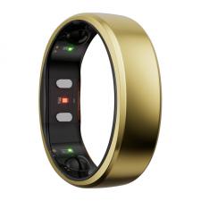 Inel smart pentru fitness RingConn RCA-01 Gen 2, Marimea 11, Bluetooth 5.0, IP68, Carcasa incarcare inclusa, Gold