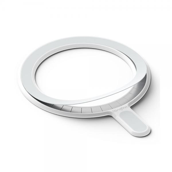 Adaptor Ringke Magnetic Plate compatibil cu functia MagSafe White