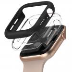 Carcasa Ringke Slim Apple Watch 4/5/6/SE (44 mm) Negru/Transparent 2-Pack 2 - lerato.ro