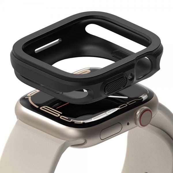 Carcasa Ringke Air compatibila cu Apple Watch 7/8 41mm Black 1 - lerato.ro