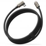 Cablu pentru incarcare si transfer de date Ringke USB 3.2, 2x USB Type-C, Unghi 90 grade, 240W, 2m, Negru 7 - lerato.ro