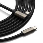 Cablu pentru incarcare si transfer de date Ringke USB 3.2, 2x USB Type-C, Unghi 90 grade, 240W, 1m, Negru 8 - lerato.ro