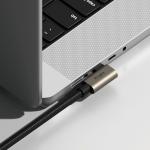 Cablu pentru incarcare si transfer de date Ringke USB 3.2, 2x USB Type-C, Unghi 90 grade, 240W, 1m, Negru 4 - lerato.ro