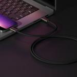 Cablu pentru incarcare si transfer de date Ringke USB 3.2, 2x USB Type-C, PD 240W, 5A, 20Gbps, 2m, Negru 8 - lerato.ro