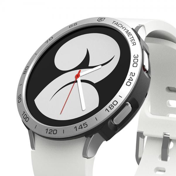 Carcasa si rama ornamentala Ringke compatibile cu Samsung Galaxy Watch 4 (40mm) Silver/Black