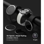 Carcasa si rama ornamentala Ringke compatibile cu Samsung Galaxy Watch 4 (40mm) Silver/Black