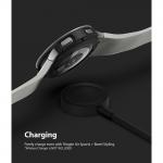 Carcasa si rama ornamentala Ringke compatibile cu Samsung Galaxy Watch 4 (44mm) Silver/Black