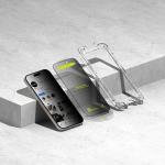 Set 2 folii sticla cu sistem de montare Ringke Easy Slide compatibil cu Samsung Galaxy S25 Privacy 3 - lerato.ro