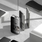 Set 2 folii sticla cu sistem de montare Ringke Easy Slide compatibil cu Samsung Galaxy S25 Privacy 4 - lerato.ro