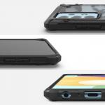 Carcasa Ringke Fusion X compatibila cu Samsung Galaxy A52 4G/5G si Galaxy A52s 5G Camo Black