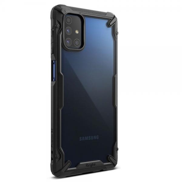 Carcasa Ringke Fusion X Samsung Galaxy M51 Black 1 - lerato.ro