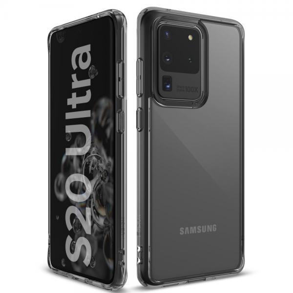 Carcasa Ringke Fusion Samsung Galaxy S20 Ultra Smoke Black 1 - lerato.ro