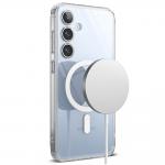 Carcasa Ringke Fusion Magnetic MagSafe compatibila cu Samsung Galaxy S24 FE Clear 6 - lerato.ro
