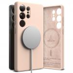 Carcasa Ringke Silicone Magnetic MagSafe compatibila cu Samsung Galaxy S25 Ultra Pink Sand 7 - lerato.ro