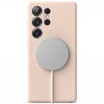 Carcasa Ringke Silicone Magnetic MagSafe compatibila cu Samsung Galaxy S25 Ultra Pink Sand 5 - lerato.ro