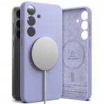 Carcasa Ringke Silicone Magnetic MagSafe compatibila cu Samsung Galaxy S25 Lavender 3 - lerato.ro