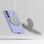 Carcasa Ringke Silicone Magnetic MagSafe compatibila cu Samsung Galaxy S25 Lavender 4 - lerato.ro