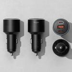 Incarcator auto Ringke, USB si 2x USB-C, Quick Charge 3.0, PD 30W, Negru 5 - lerato.ro