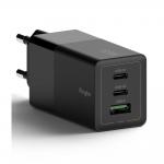 Incarcator retea Ringke GaN, USB si 2x USB-C, 65W, Quick Charge 3.0, Negru 6 - lerato.ro