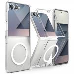Carcasa Ringke Slim Magnetic cu Magsafe compatibila cu Samsung Galaxy Z Flip 7, Transparent 3 - lerato.ro