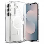 Carcasa Ringke Fusion cu MagSafe compatibila cu Samsung Galaxy S25 FE, Transparent 4 - lerato.ro