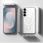 Carcasa Ringke Fusion cu MagSafe compatibila cu Samsung Galaxy S25 FE, Transparent 6 - lerato.ro