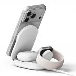 Statie de incarcare 3 in 1 RINGKE QI2.2, Compatibil MagSafe, Wireless Charging, 25W, 3A, USB-C, Alb 4 - lerato.ro