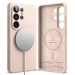Carcasa Ringke Silicone cu MagSafe compatibila cu Samsung Galaxy S26 Ultra, Pink Sand 3 - lerato.ro
