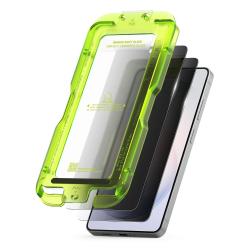 Set 2 folii sticla securizata Ringke Easy Slide Privacy, Kit montare inclus, compatibile cu Samsung Galaxy S26 Ultra, Negru