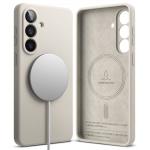 Carcasa Ringke Silicone cu MagSafe compatibila cu Samsung Galaxy S26 Plus, Stone 3 - lerato.ro