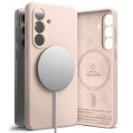 Carcasa Ringke Silicone cu MagSafe compatibila cu Samsung Galaxy S26, Pink Sand 4 - lerato.ro