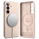 Carcasa Ringke Silicone cu MagSafe compatibila cu Samsung Galaxy S26, Pink Sand 3 - lerato.ro